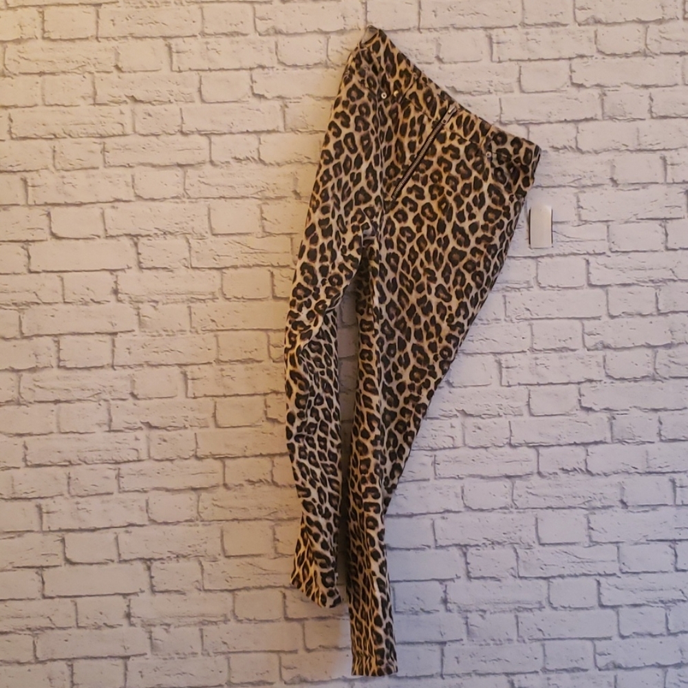 Cheetah print jeans